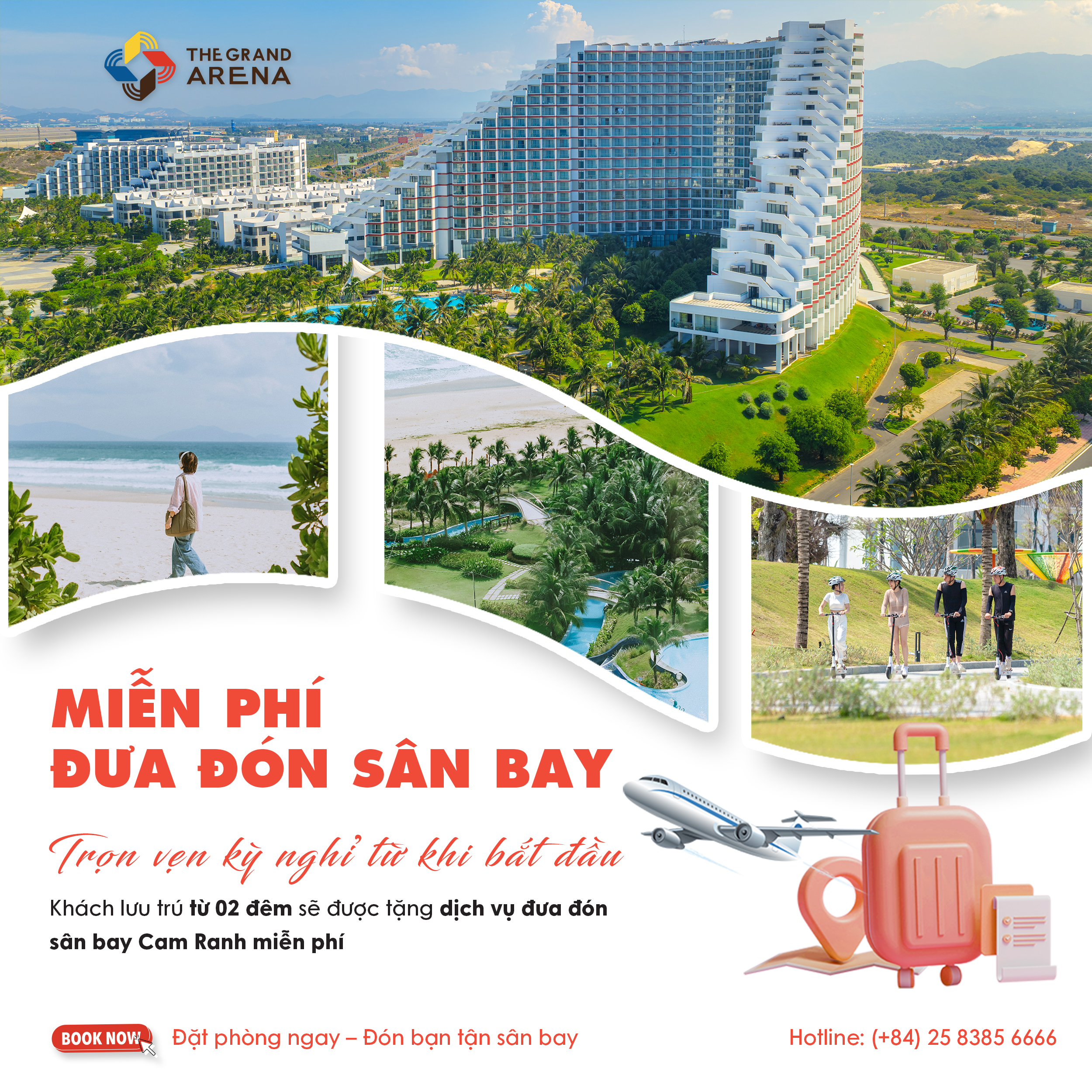 Miễn Phí Đưa Đón Sân Bay Hai Chiều. 